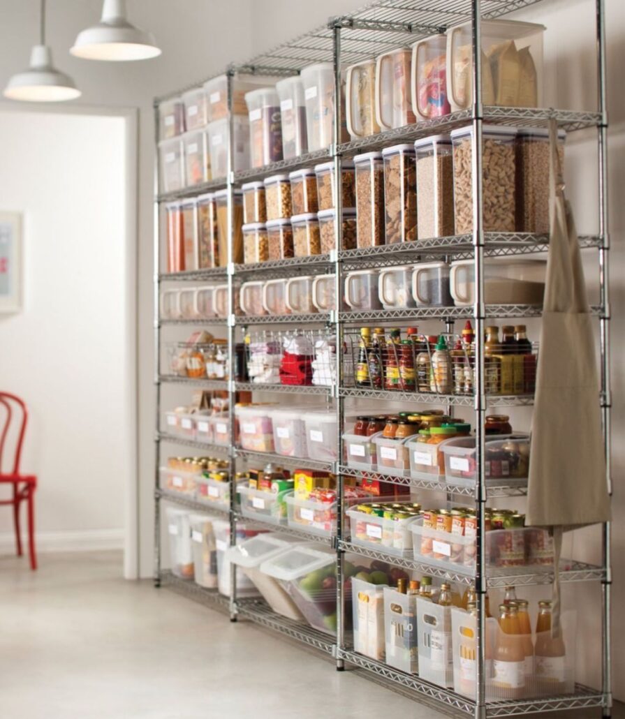 Wire Mesh Shelving for Kitchen Food Storage